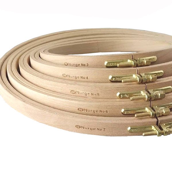 Nurge Embroidery Hoop No. 3- Wooden Screwed 16MM Beechwood 6"/160MM