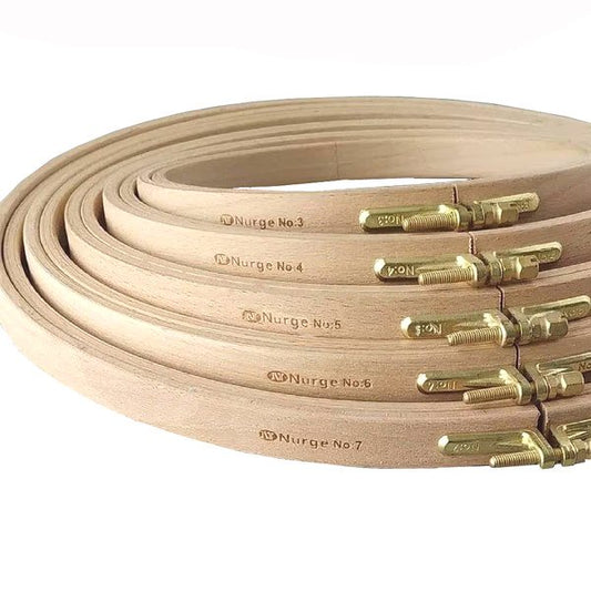 Nurge Embroidery Hoop No. 3- Wooden Screwed 16MM Beechwood 6"/160MM