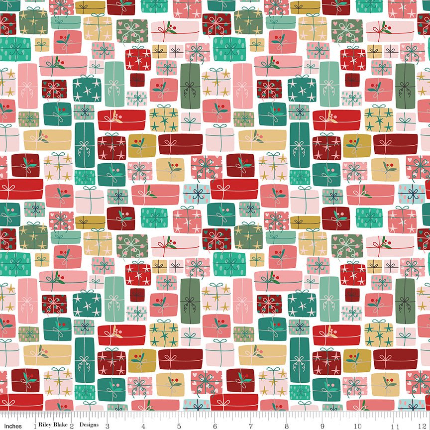 Nutcracker Tradition Gifts of Giving C17675-Multi by Jennifer Long for Riley Blake Fabrics (sold in 25cm increments)