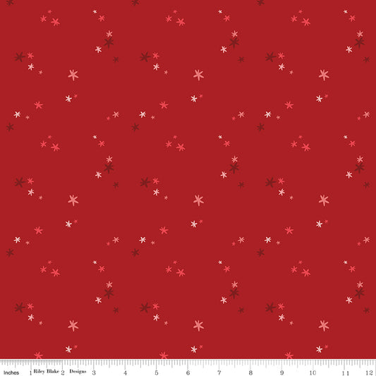 Nutcracker Tradition Christmas Magic C17676-Berry by Jennifer Long for Riley Blake Fabrics (sold in 25cm increments)