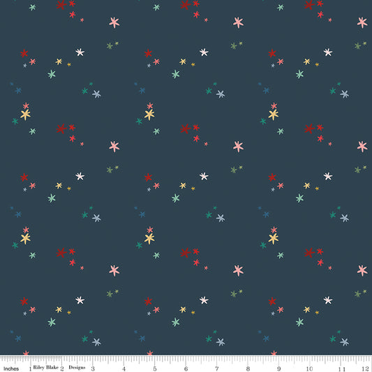 Nutcracker Tradition Christmas Magic C17676-Midnight by Jennifer Long for Riley Blake Fabrics (sold in 25cm increments)