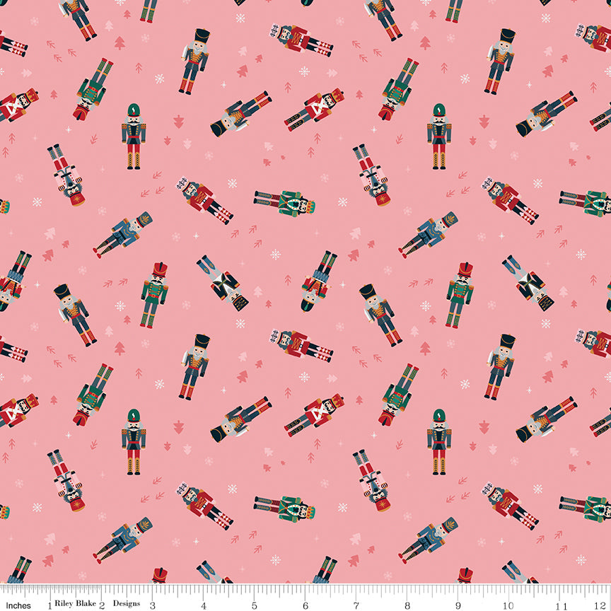 Nutcracker Tradition Nutcracker Toss C17672-Sugar by Jennifer Long for Riley Blake Fabrics (sold in 25cm increments)