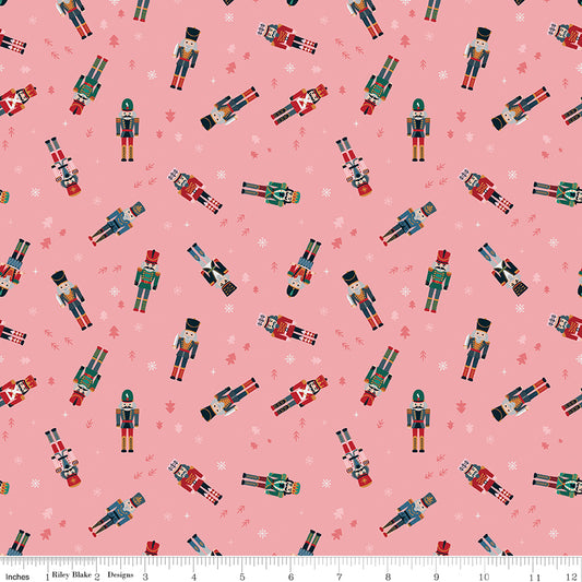 Nutcracker Tradition Nutcracker Toss C17672-Sugar by Jennifer Long for Riley Blake Fabrics (sold in 25cm increments)