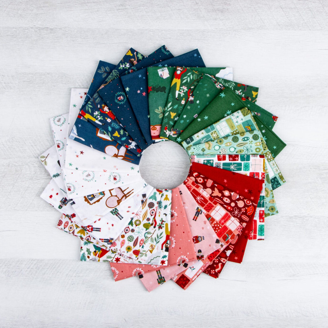 Nutcracker Tradition Fat Quarter Bundle by Jennifer Long for Riley Blake Fabrics