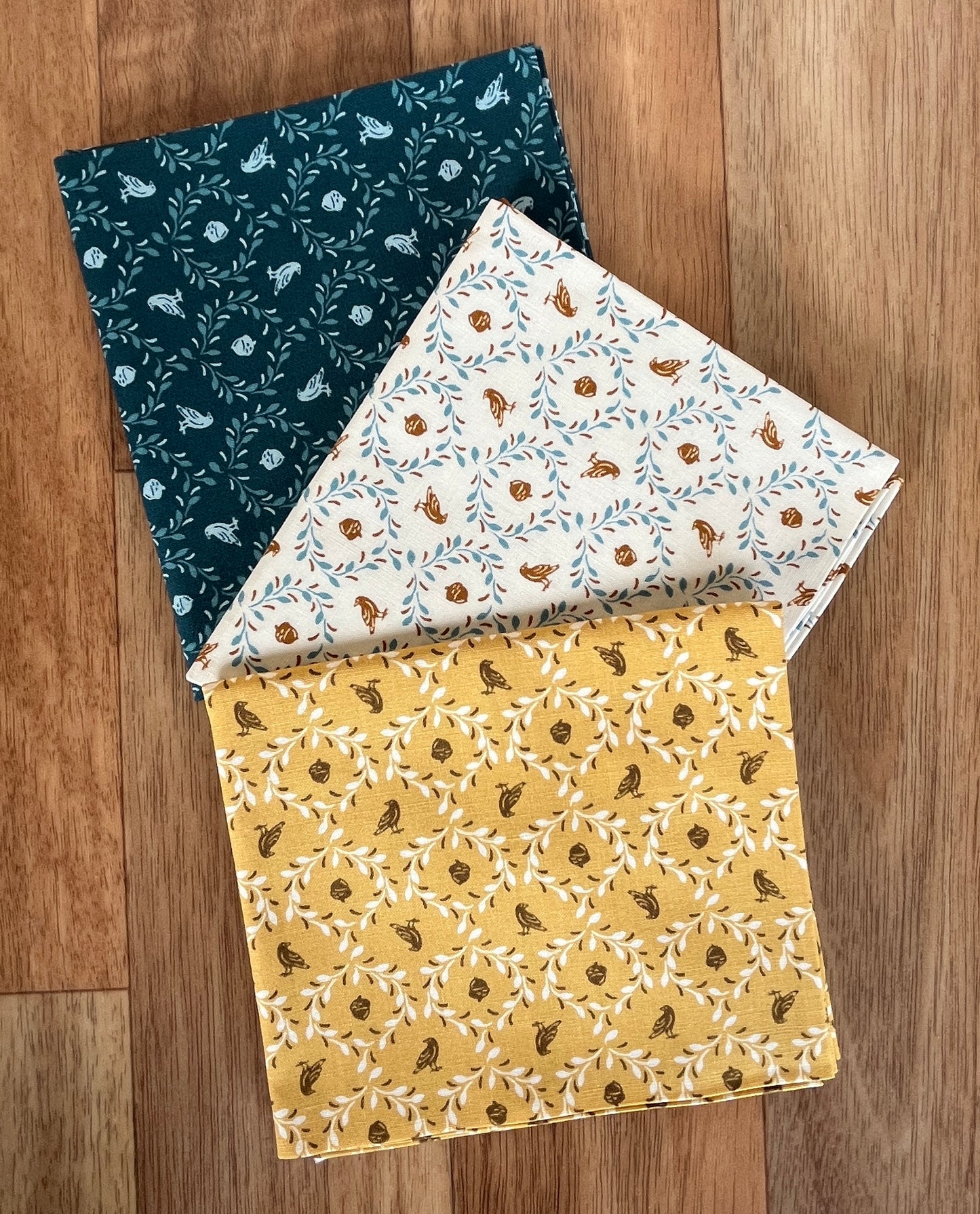 Oakleigh Acorn & Crow Fat Quarter Bundle by Judy Jarvi for Andover Fabrics