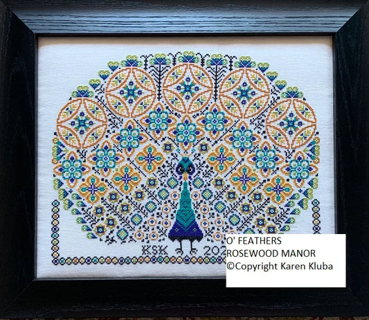 O'Feathers Cross Stitch Pattern by Rosewood Manor