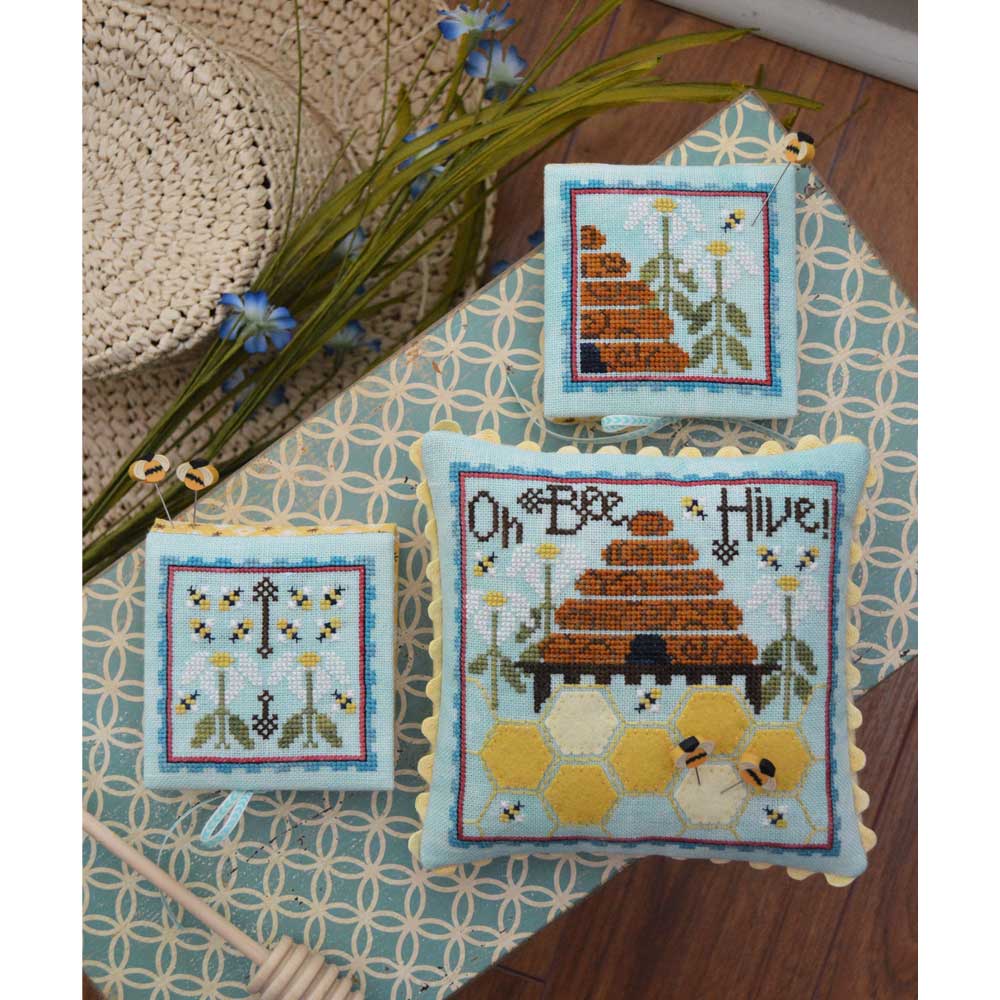 Oh Bee Hive Cross Stitch Pattern by Hands on Design – The Rural Stitch Co