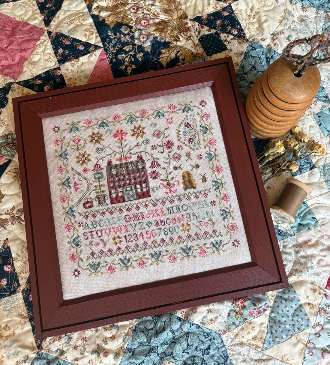 Oh Sweet Summer Cross Stitch Pattern Pansy Patch Quilts and Stitchery