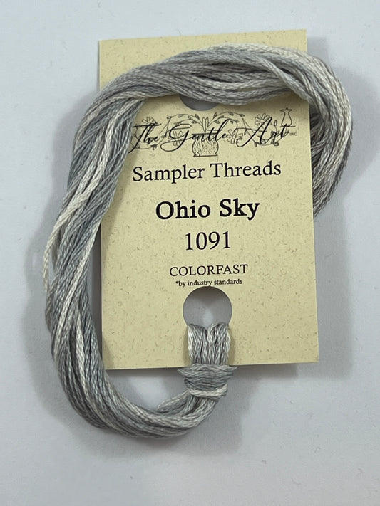 Ohio Sky 1091 The Gentle Art Sampler Thread 6 Stranded Hand Dyed Embroidery Floss