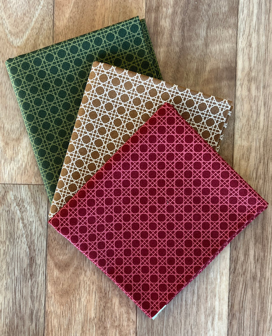 Old World Yuletide Trellis Fat Quarter Bundle by Fancy That Design House for Moda Fabrics