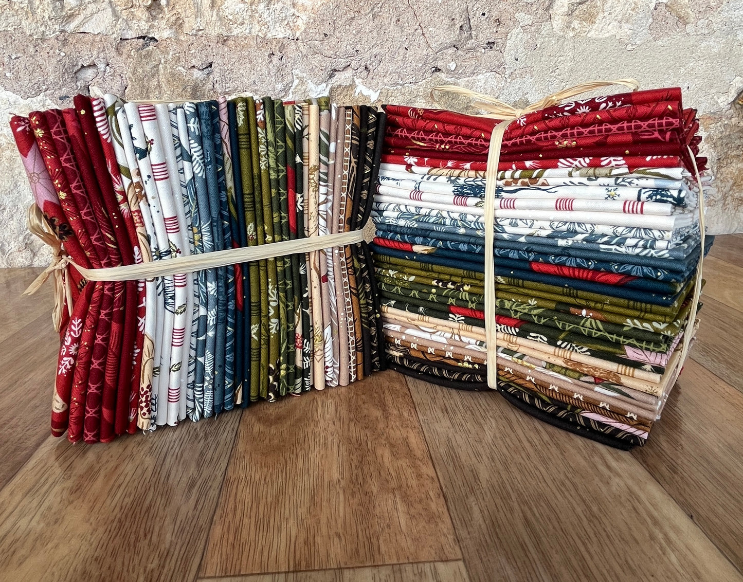 Old World Yuletide Fat Eighth Bundle by Fancy That Design House for Moda Fabrics