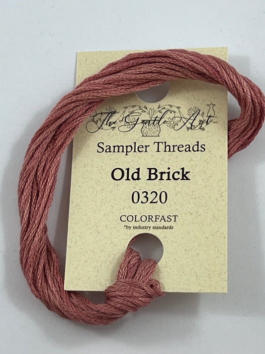 Old Brick 0320 The Gentle Art Sampler Thread 6 Stranded Hand Dyed Embroidery Floss