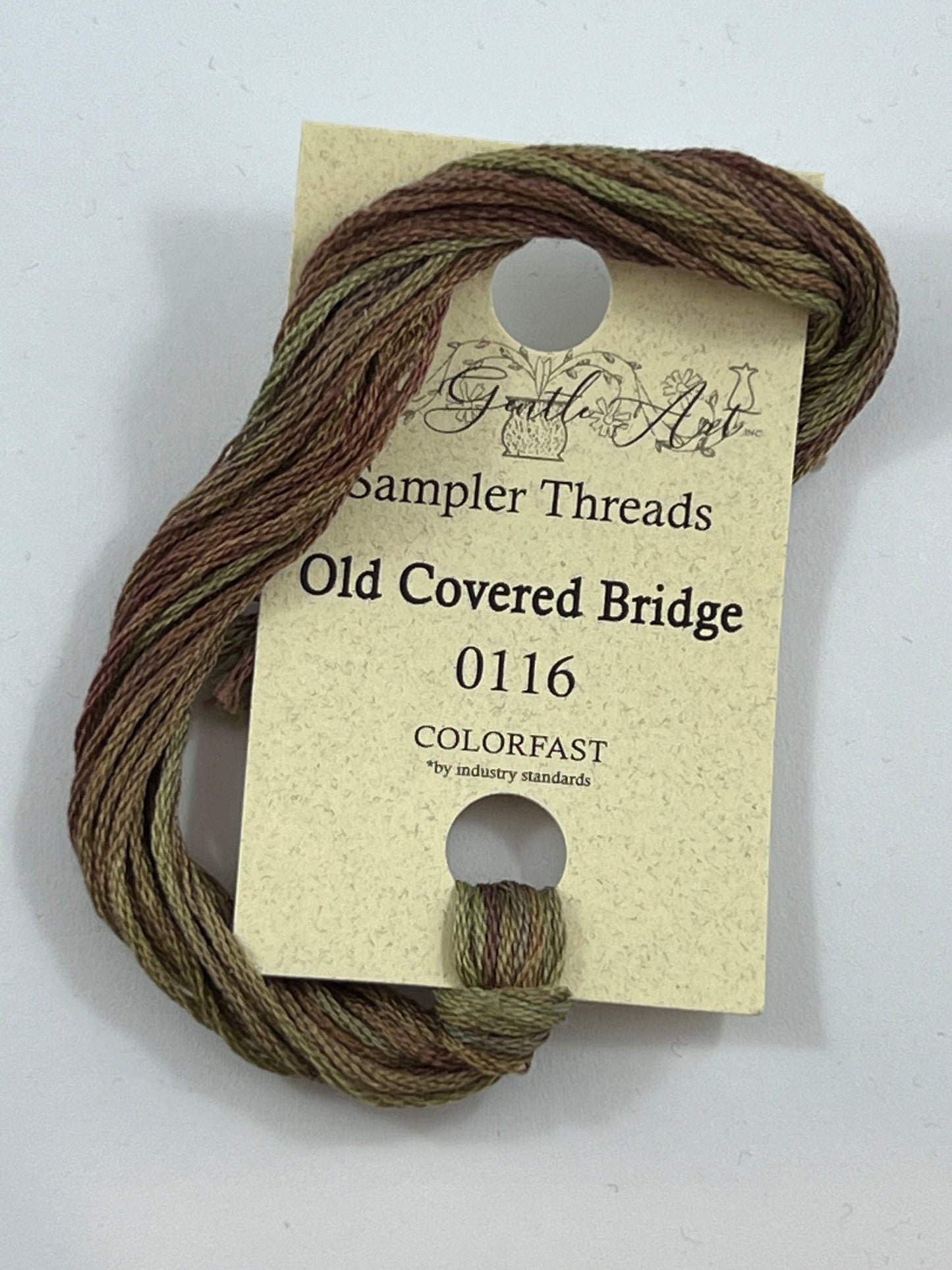 Old Covered Bridge 0116 The Gentle Art Sampler Thread 6 Stranded Hand Dyed Embroidery Floss