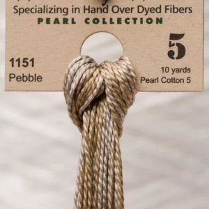 Pebble 1151 Weeks Dye Works Perle #5 Hand-Dyed Embroidery Floss