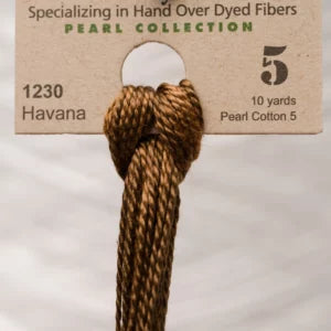 Havana 1230 Weeks Dye Works Perle #5 Hand-Dyed Embroidery Floss