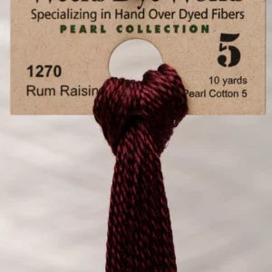 Rum Raisin 1270 Weeks Dye Works Perle #5 Hand-Dyed Embroidery Floss