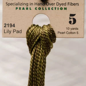 Lily Pad 2194 Weeks Dye Works Perle #5 Hand-Dyed Embroidery Floss