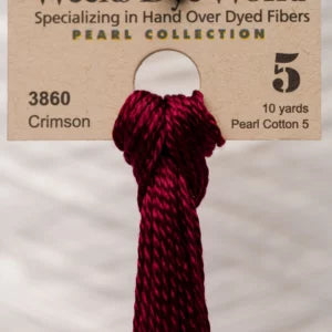 Crimson 3860 Weeks Dye Works Perle #5 Hand-Dyed Embroidery Floss