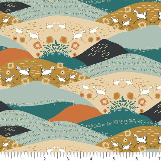 Upstate Roadside PH0540 by Second Nature for Phoebe Fabrics (sold in 25cm increments)