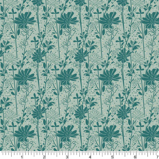 Upstate Chicory Love PH0547 by Second Nature for Phoebe Fabrics (sold in 25cm increments)