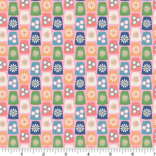 Color Stitch Petal Guard PH0551 by Rebecca Jane Woolbright for Phoebe Fabrics (sold in 25cm increments)