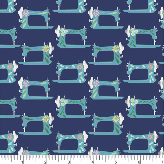 Color Stitch Threaded Floral PH0555 by Rebecca Jane Woolbright for Phoebe Fabrics (sold in 25cm increments)