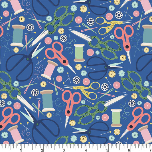 Color Stitch Secret Stash PH0559 by Rebecca Jane Woolbright for Phoebe Fabrics (sold in 25cm increments)