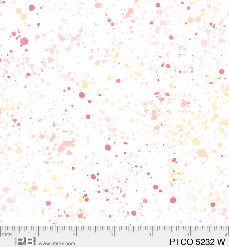 Pop the Cork White Splash PB5232W by Mercedes Lopez Charro for PB Textiles (sold in 25cm increments)