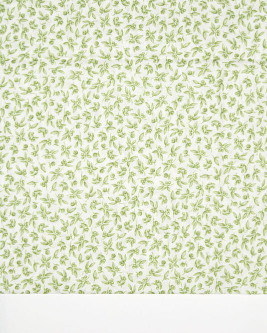 Olive Berries & Leaves Voile LAPV155041 by La Ta Te (sold in 25cm increments)
