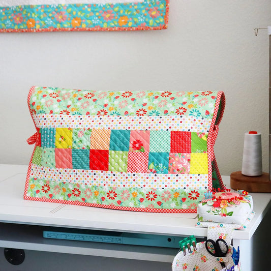 Patchwork Sewing Machine Cover Quilt Pattern by A Quilting Life