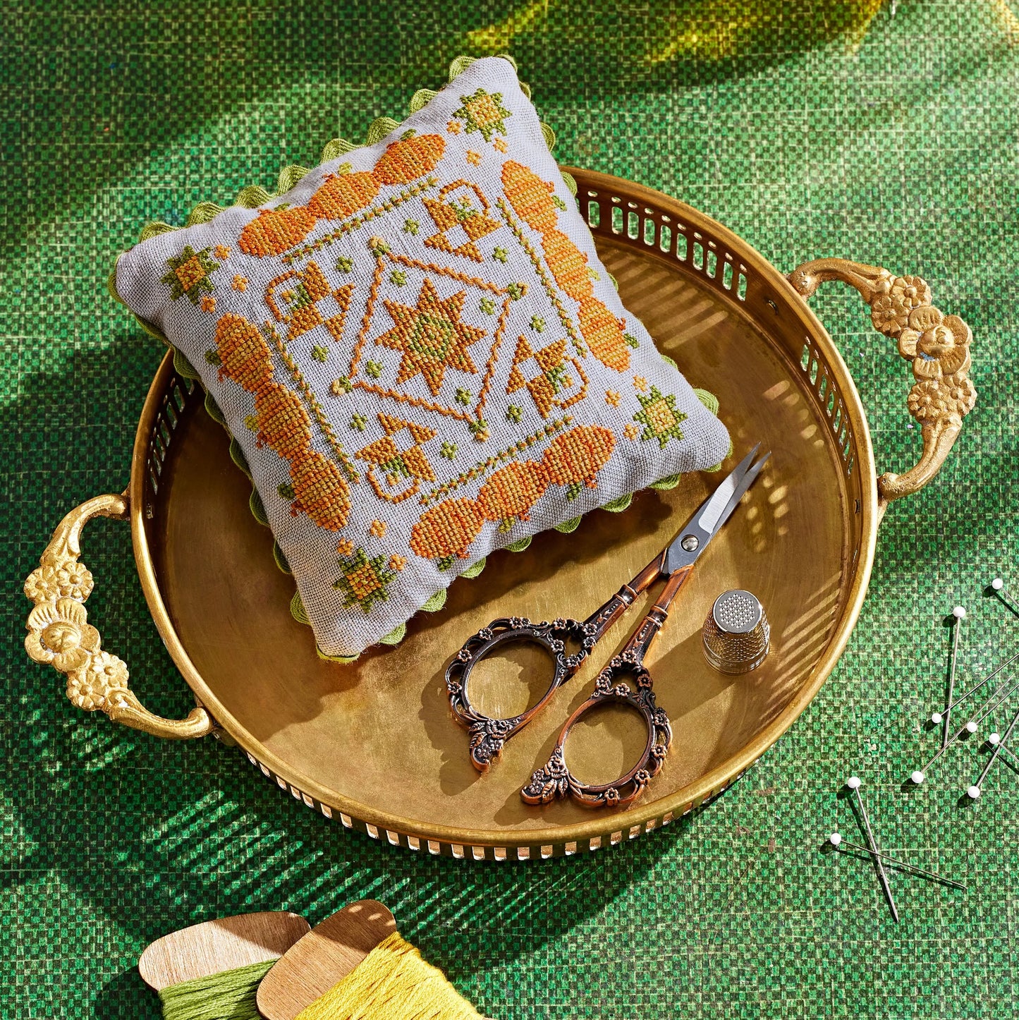 Patchwork Pumpkins Cross Stitch Pattern by Count Your Stitches Designs