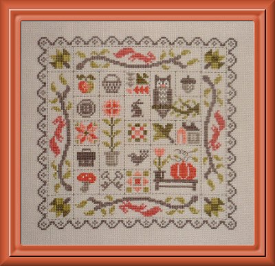 Patchwork Automne Cross Stitch pattern by Jardin Prive