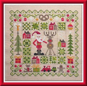 Patchwork de Noel Cross Stitch pattern by Jardin Prive