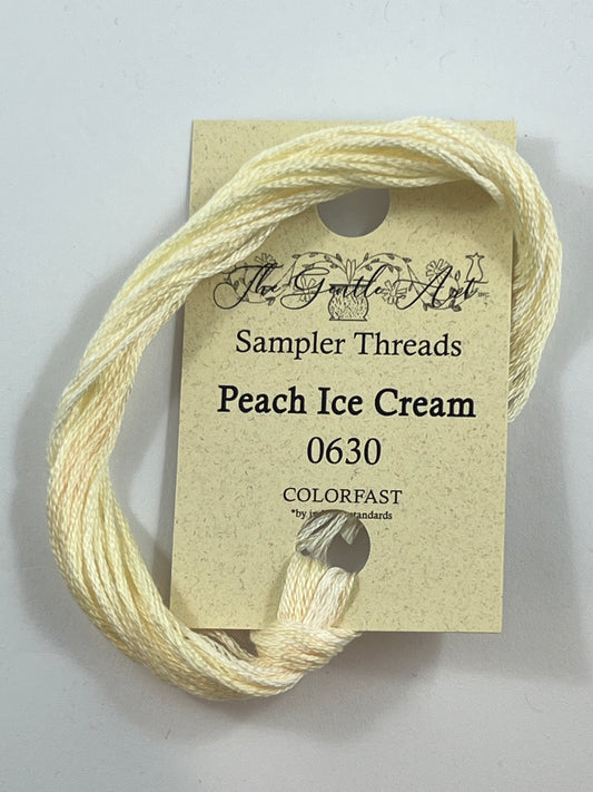 Peach Ice Cream 0630 The Gentle Art Sampler Thread 6 Stranded Hand Dyed Embroidery Floss