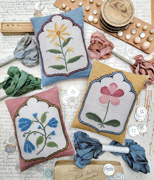 Petal Collection Cross Stitch Pattern Hello from Liz Mathews