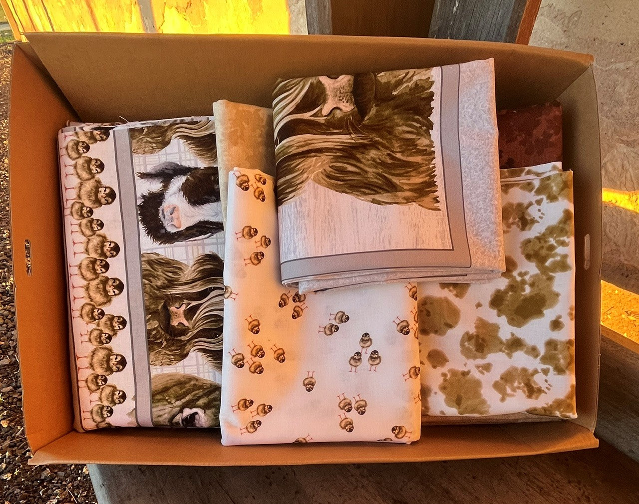 Down On The Farm Quilt Fabric Kit featuring Little Seedlings Farm
