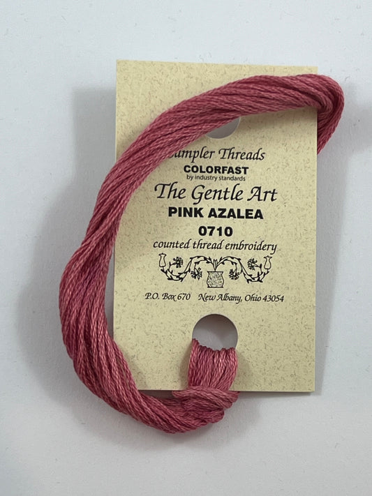 Pink Azalea 0710 The Gentle Art Sampler Thread 6 Stranded Hand Dyed Embroidery Floss