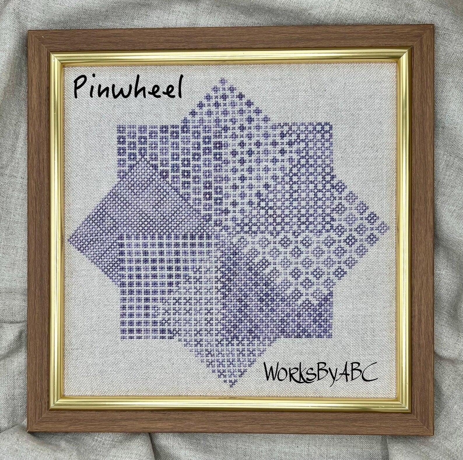 Pinwheel Cross Stitch Pattern by Works By ABC – The Rural Stitch Co