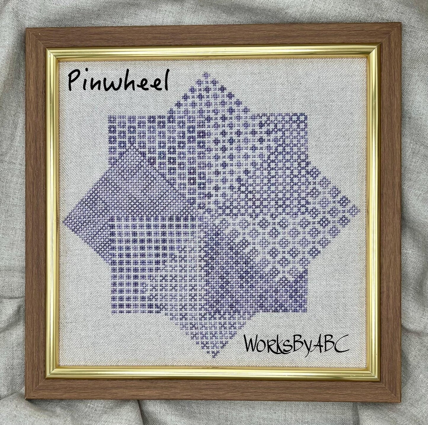 Pinwheel Cross Stitch Pattern by Works By ABC