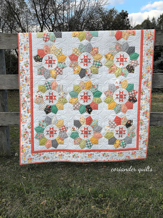 Plain and Fancy Quilt Pattern by Corey Yoder of Coriander Quilts