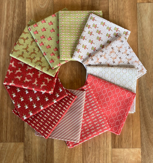 Pocketful of Joy Fat Quarter Bundle by Natalie Bird for Devonstone Fabrics