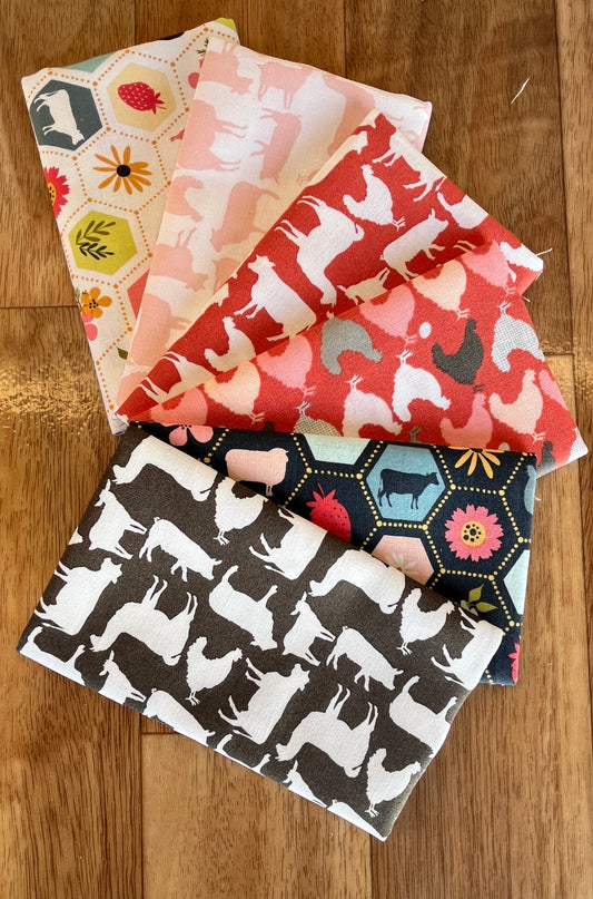 Poppie Cotton Animals Fat Eighth Bundle