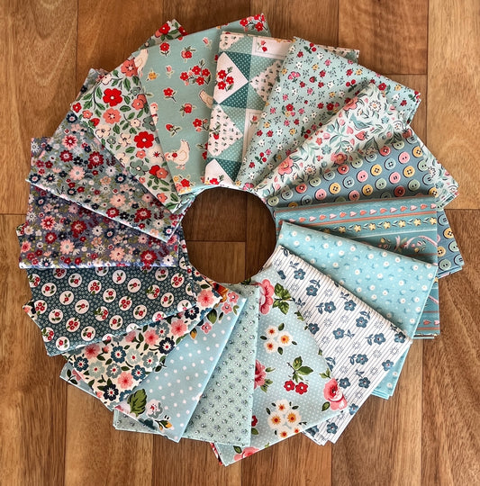 Poppie Cotton Blues Fat Quarter Bundle