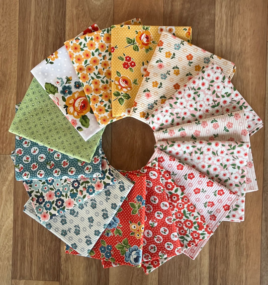 Flower Market Fat Quarter Bundle by Elea Lutz for Poppie Cotton