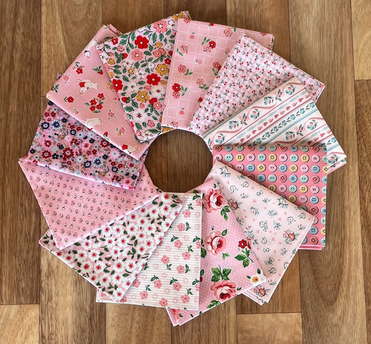Poppie Cotton Pinks Fat Quarter Bundle