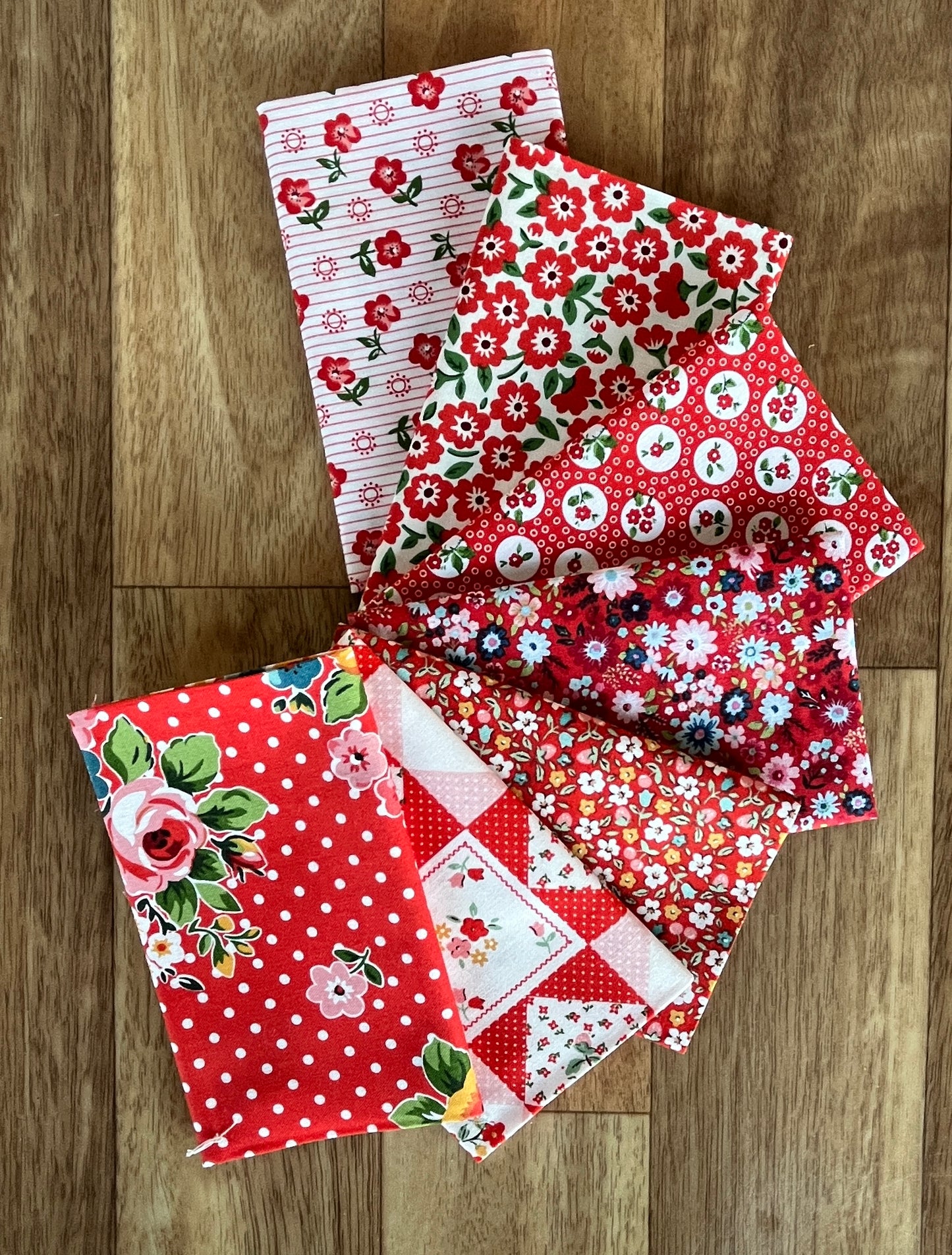 Poppie Cotton Reds Fat Eighth Bundle