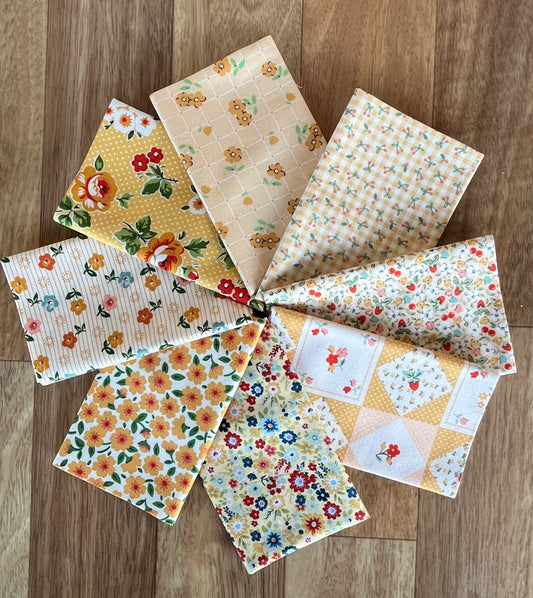 Poppie Cotton Yellows Fat Eighth Bundle