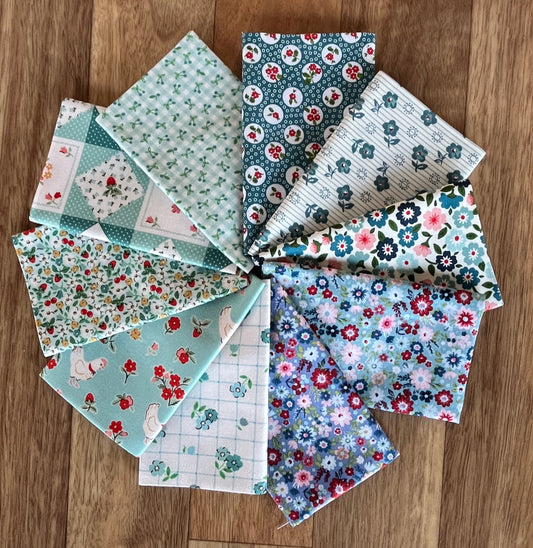 Poppie Cotton Blues Fat Eighth Bundle