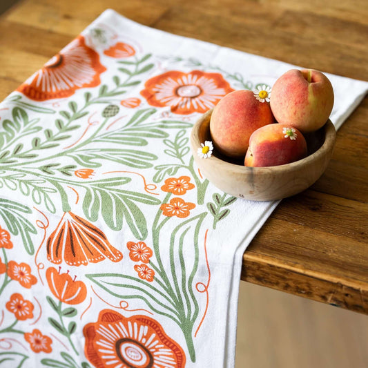Poppy Tea Towel by Gingiber
