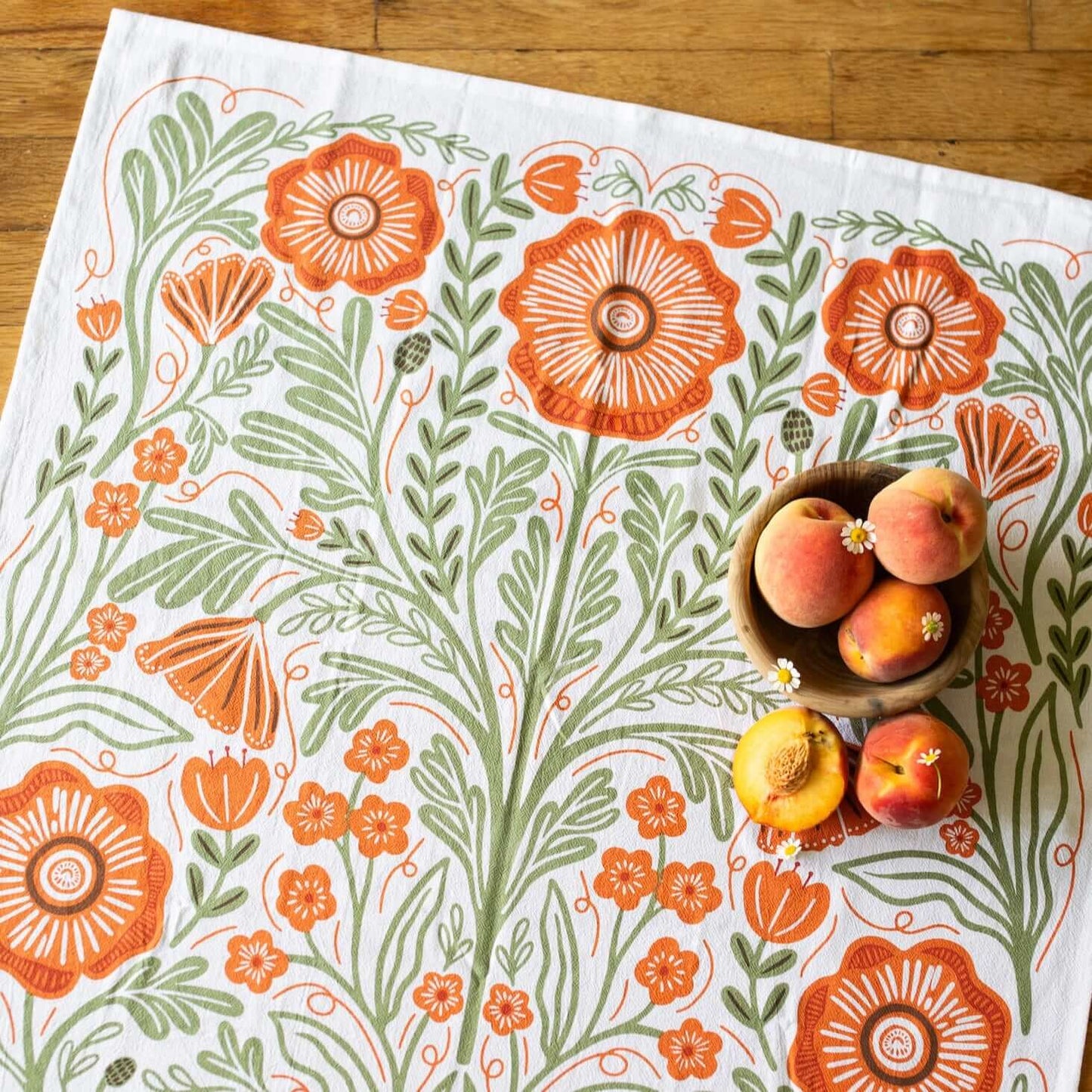 Poppy Tea Towel by Gingiber